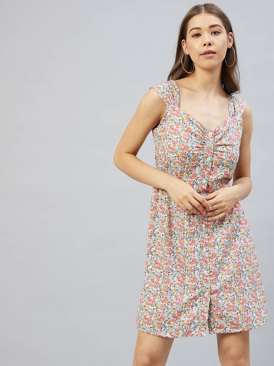 Rare Women Crepe A-line Dress ( Multi Color ) Rare Women Crepe A-line Dress ( Multi Color )