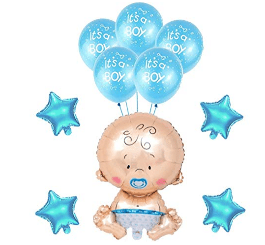 Blooms Event Its a Boy Balloon Baby Shower Balloon Set of 35 Pcs -1 Pc Large Size Baby Foil Balloon, 4 blue Star Foil Balloon and 30 Pcs Its a Boy Printed Balloons Blooms Event Its a Boy Balloon Baby Shower Balloon Set of 35 Pcs -1 Pc Large Size Baby Foil Balloon, 4 blue Star Foil Balloon and 30 Pcs Its a Boy Printed Balloons