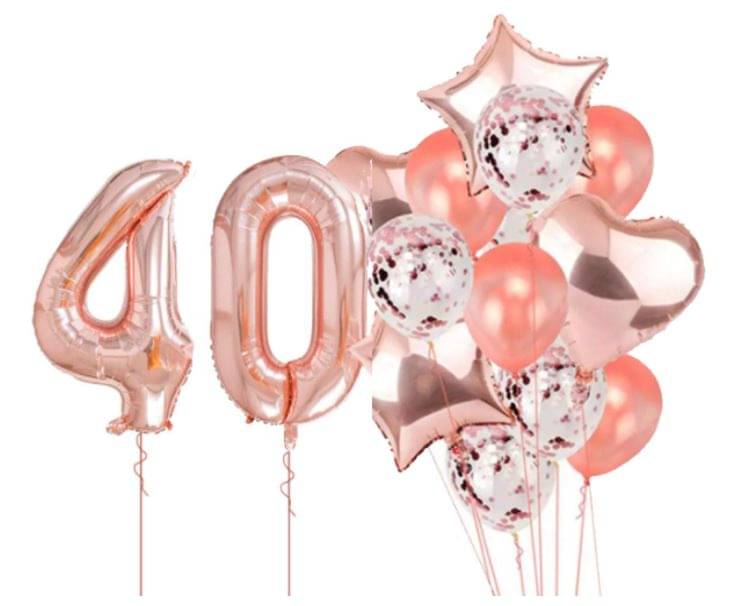 Blooms Event Rose Gold special 40c No. rose gold foil 2 pcs of rosegold Heart foil, 2pcs of rosegold Star Foil ,5pcs Confetti Balloon , & 5pcs rosegold Latex Balloon Blooms Event Rose Gold special 40c No. rose gold foil 2 pcs of rosegold Heart foil, 2pcs of rosegold Star Foil ,5pcs Confetti Balloon , & 5pcs rosegold Latex Balloon