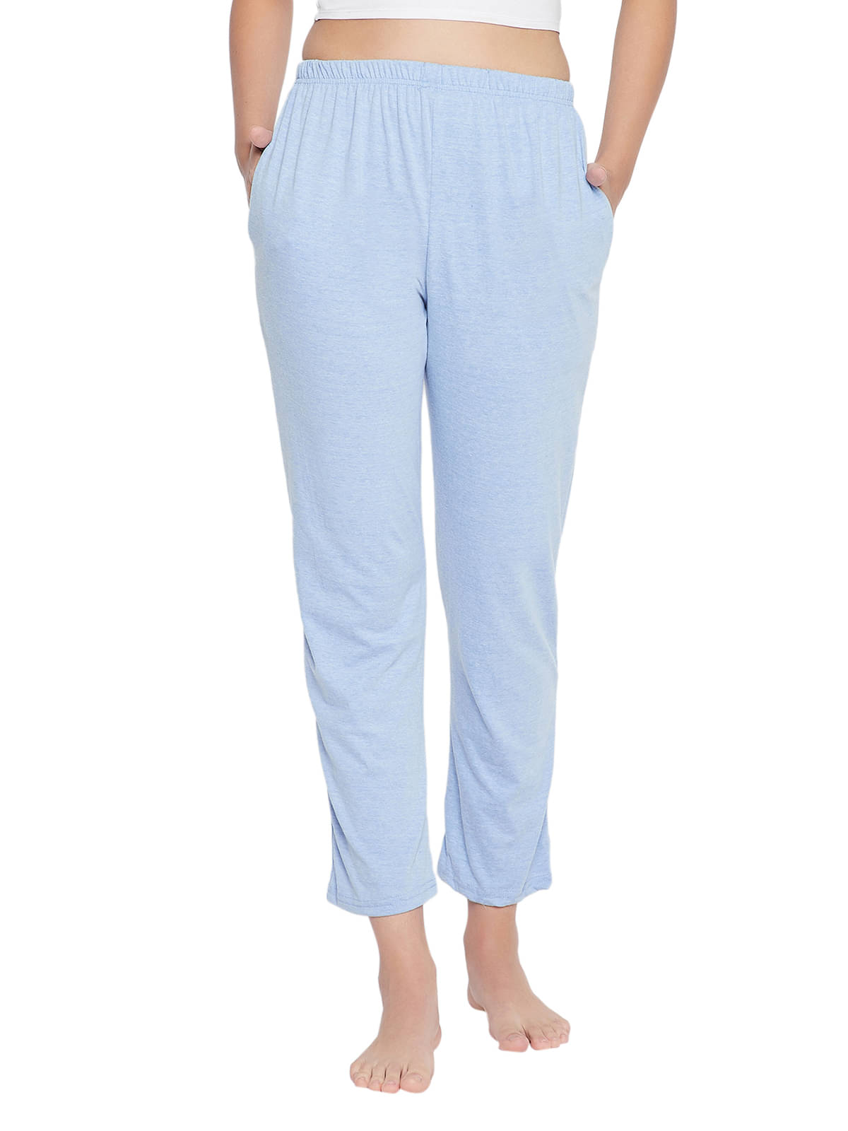    			Clovia Multi Color Rayon Women's Nightwear Pyjama ( Pack of 1 )