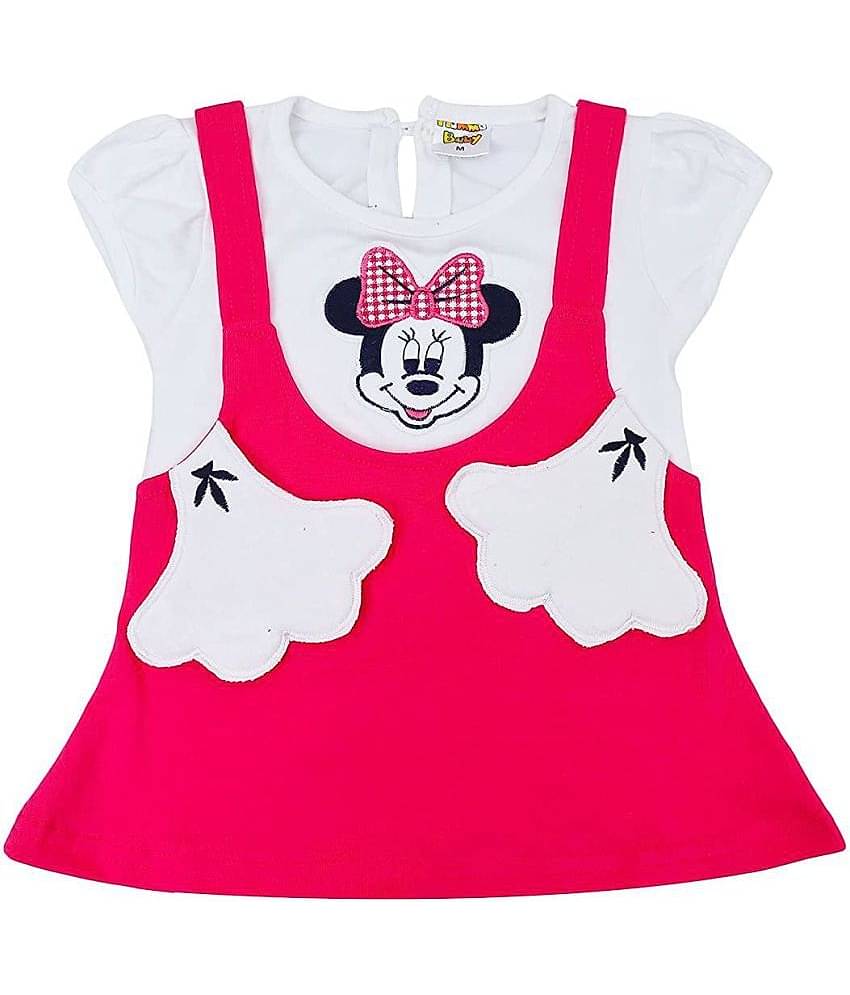 NammaBaby Baby Girls Cotton Blend Frocks ( Pink )