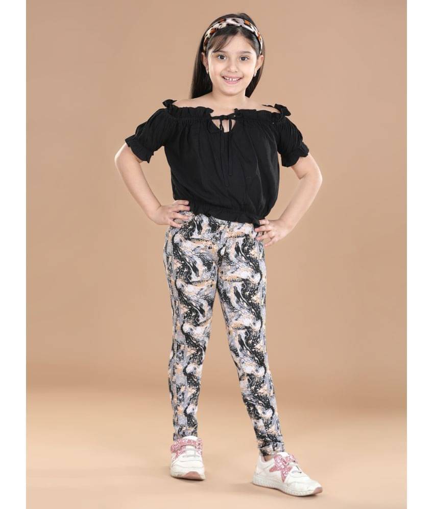     			StyleStone Pack of 2 Girls Rayon Top With Leggings ( Multi Color )