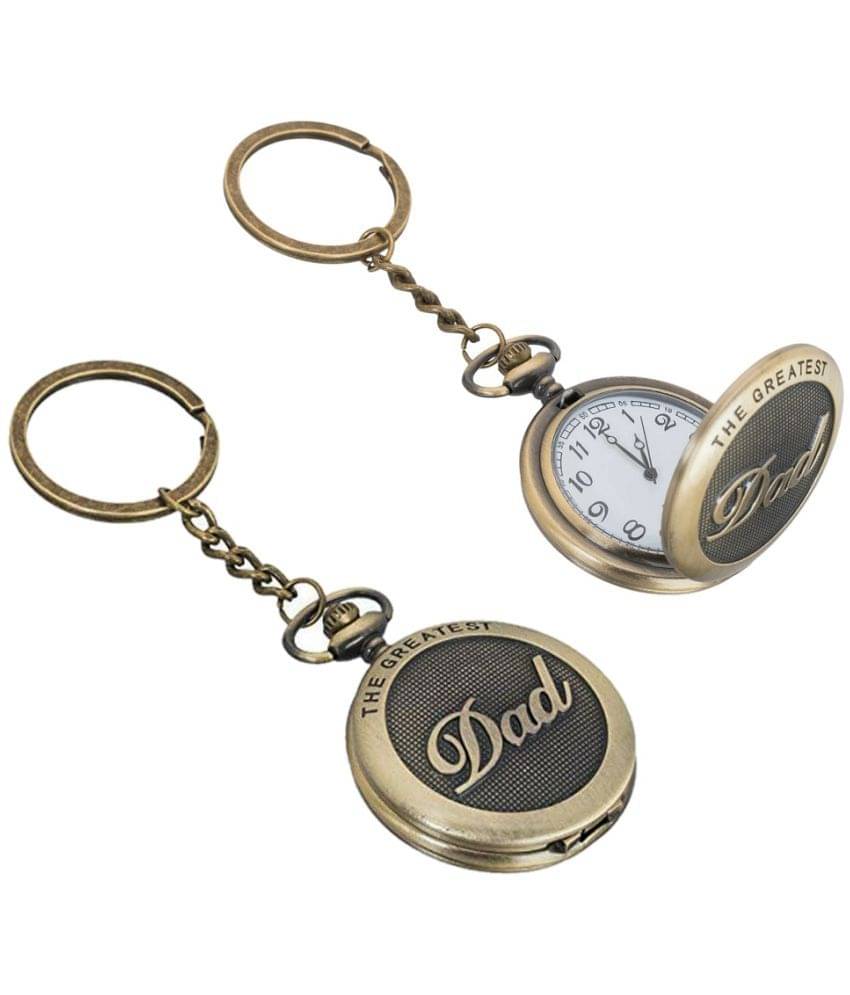 Gala Time Greatest Dad Theme Designer Pocket Watch Vintage Premium Analog Clock Antique Metallic Keyring Gift Key Chain Gala Time Greatest Dad Theme Designer Pocket Watch Vintage Premium Analog Clock Antique Metallic Keyring Gift Key Chain