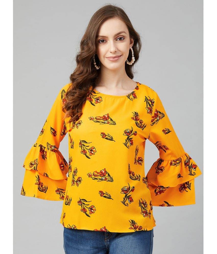 Rare Women's Crepe Regular Top ( Yellow ) Rare Women's Crepe Regular Top ( Yellow )