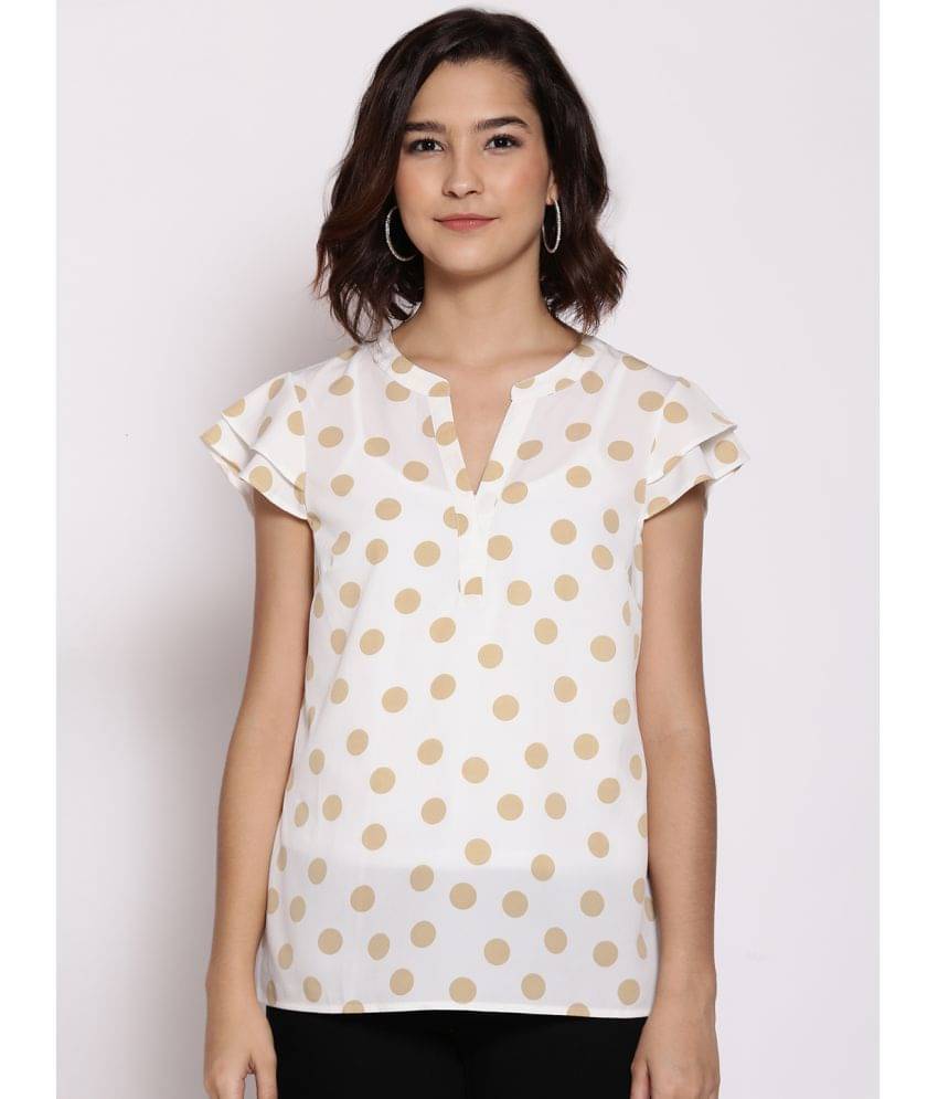 Oxolloxo Women's Polyester Regular Top ( White )     			Oxolloxo Women's Polyester Regular Top ( White )