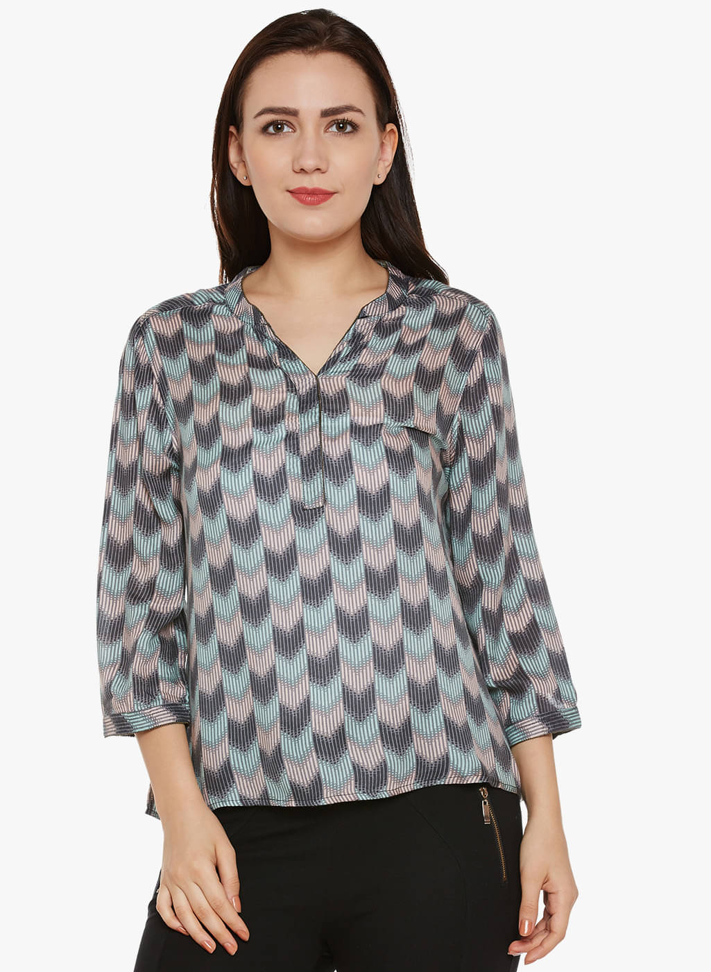 Oxolloxo Women's Viscose Regular Top ( Multicolor ) Oxolloxo Women's Viscose Regular Top ( Multicolor )