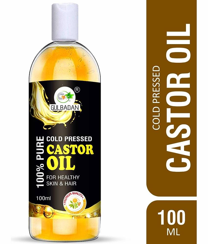 GULBADAN Cold-Pressed 100% Pure Castor Oil 100 mL