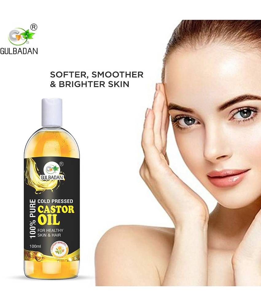 GULBADAN Cold-Pressed 100% Pure Castor Oil 100 mL