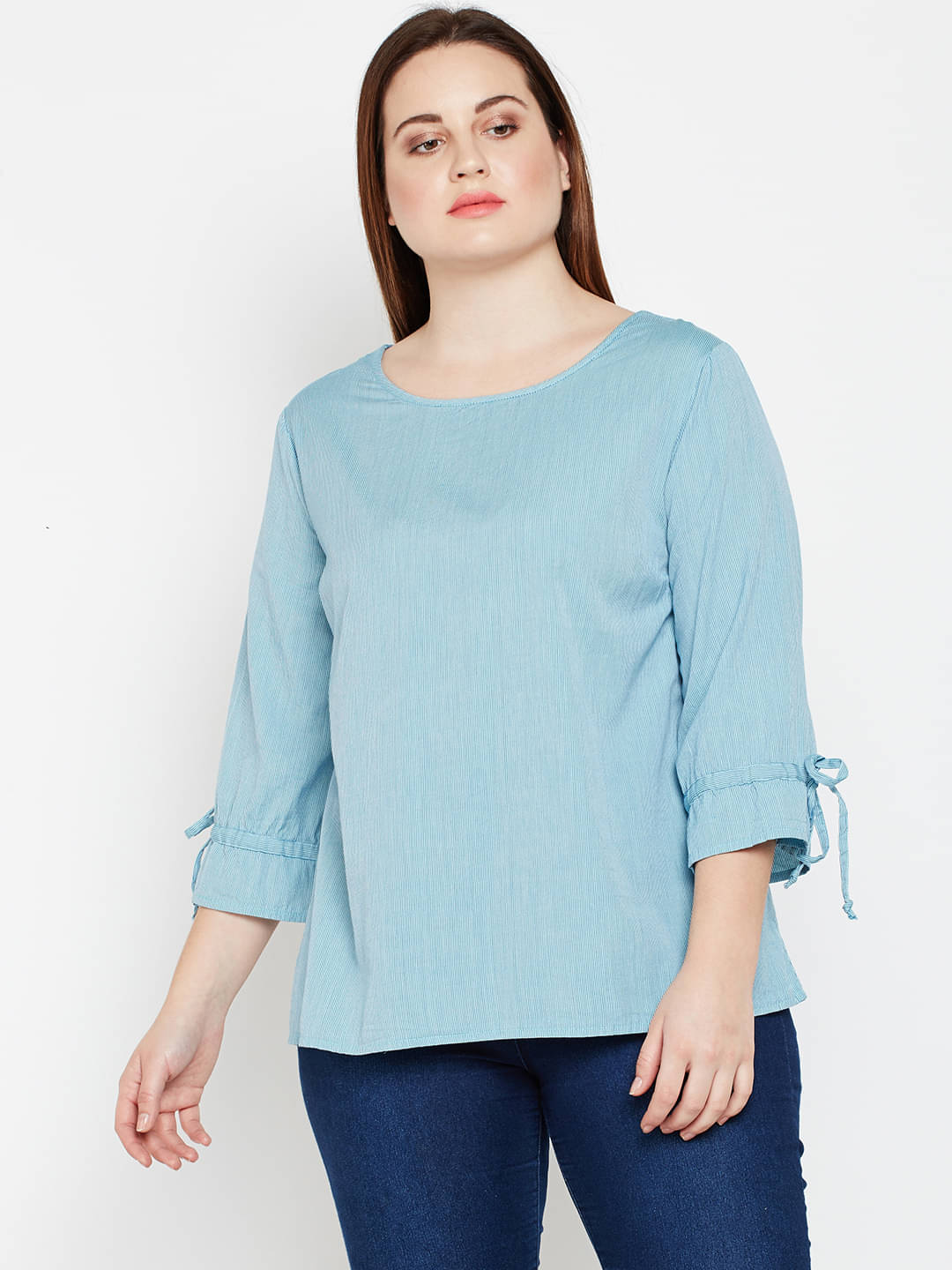     			Oxolloxo Women's Cotton Regular Top ( Blue )