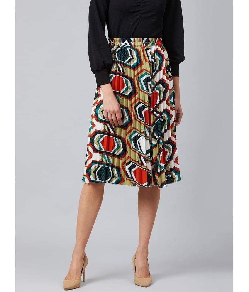     			Rare Poly Georgette A-Line Skirt - White Single