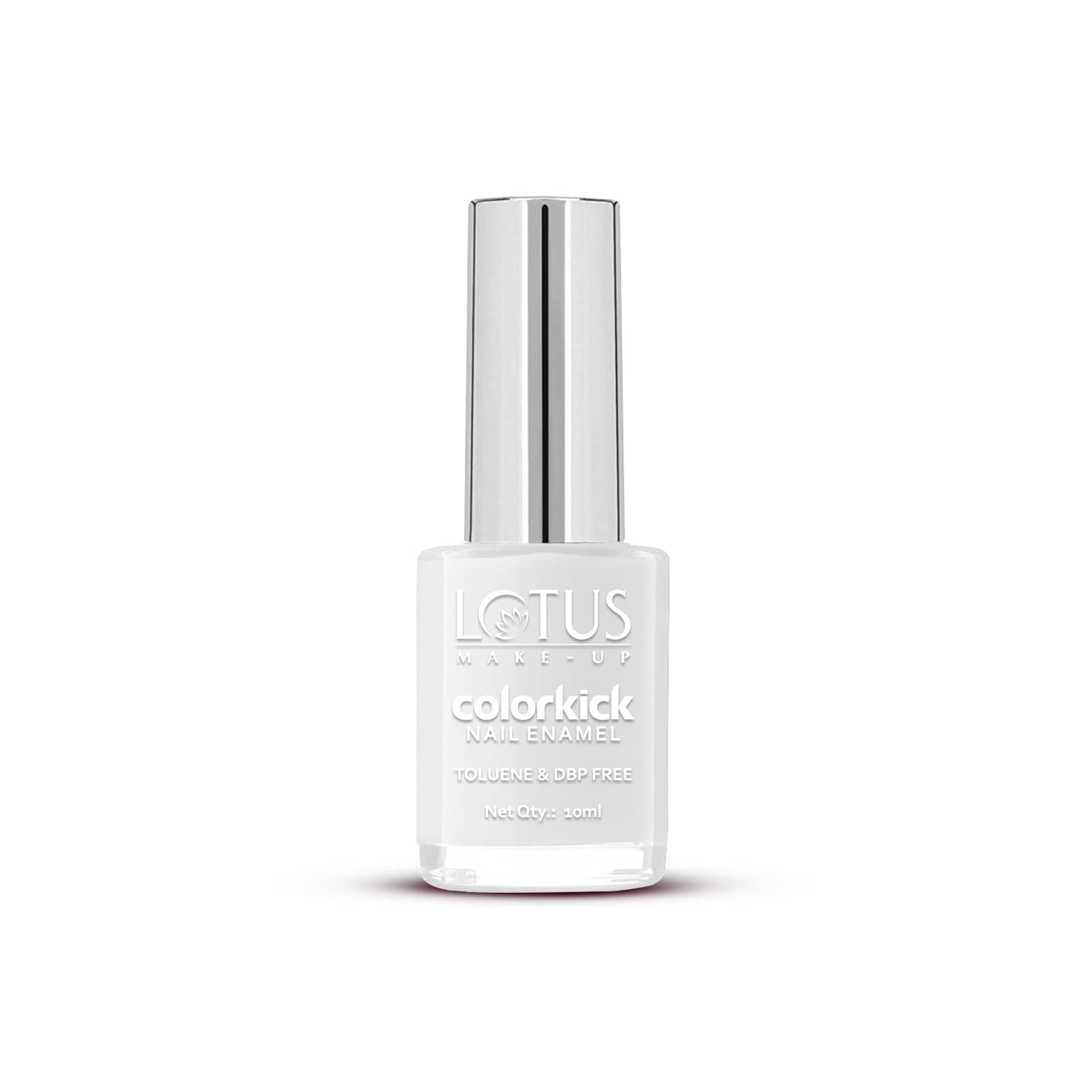 Lotus Make,Up Colorkick Nail Enamel , Transparent 901 , Chip Resistant ,Glossy Finish , 10Ml