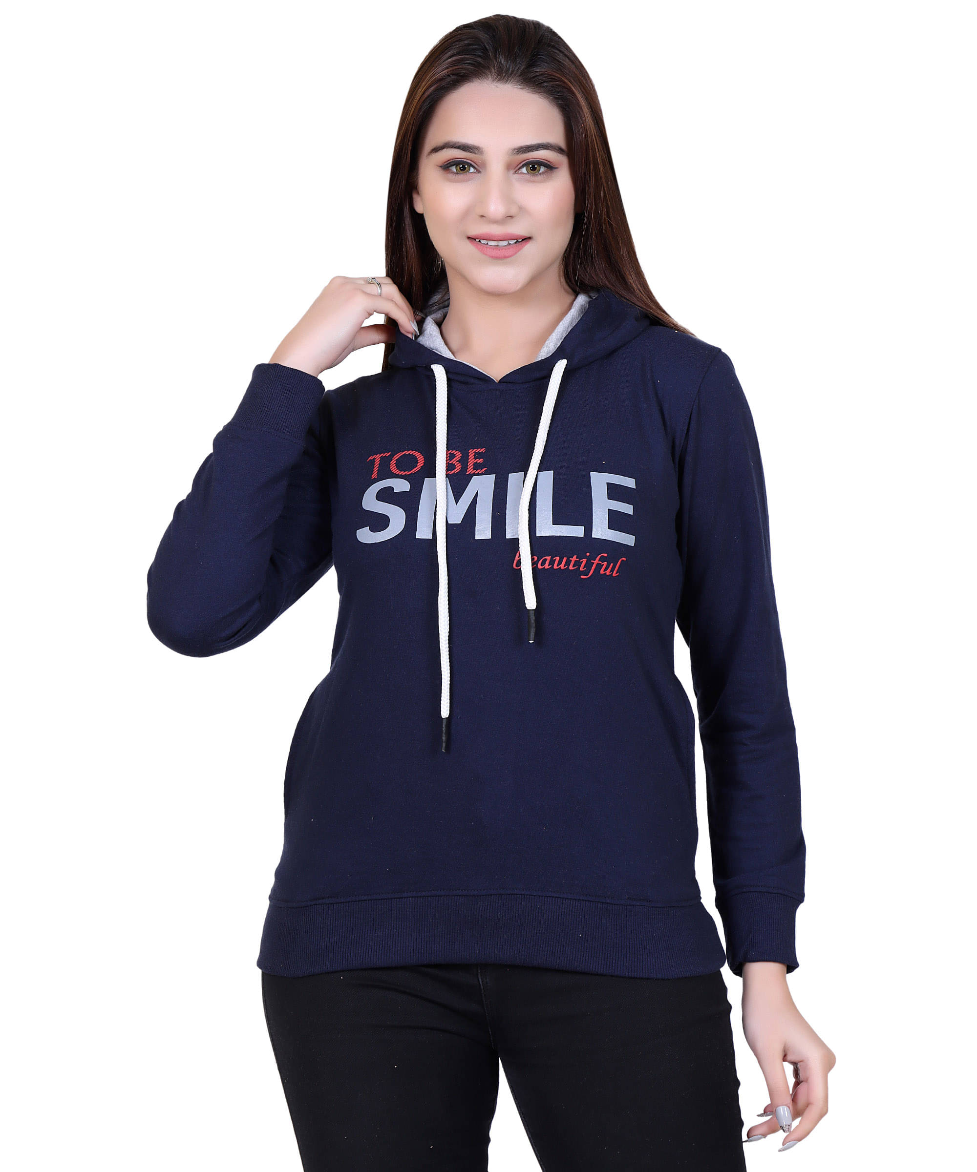     			Ogarti Cotton Fleece Black Hooded Sweatshirt