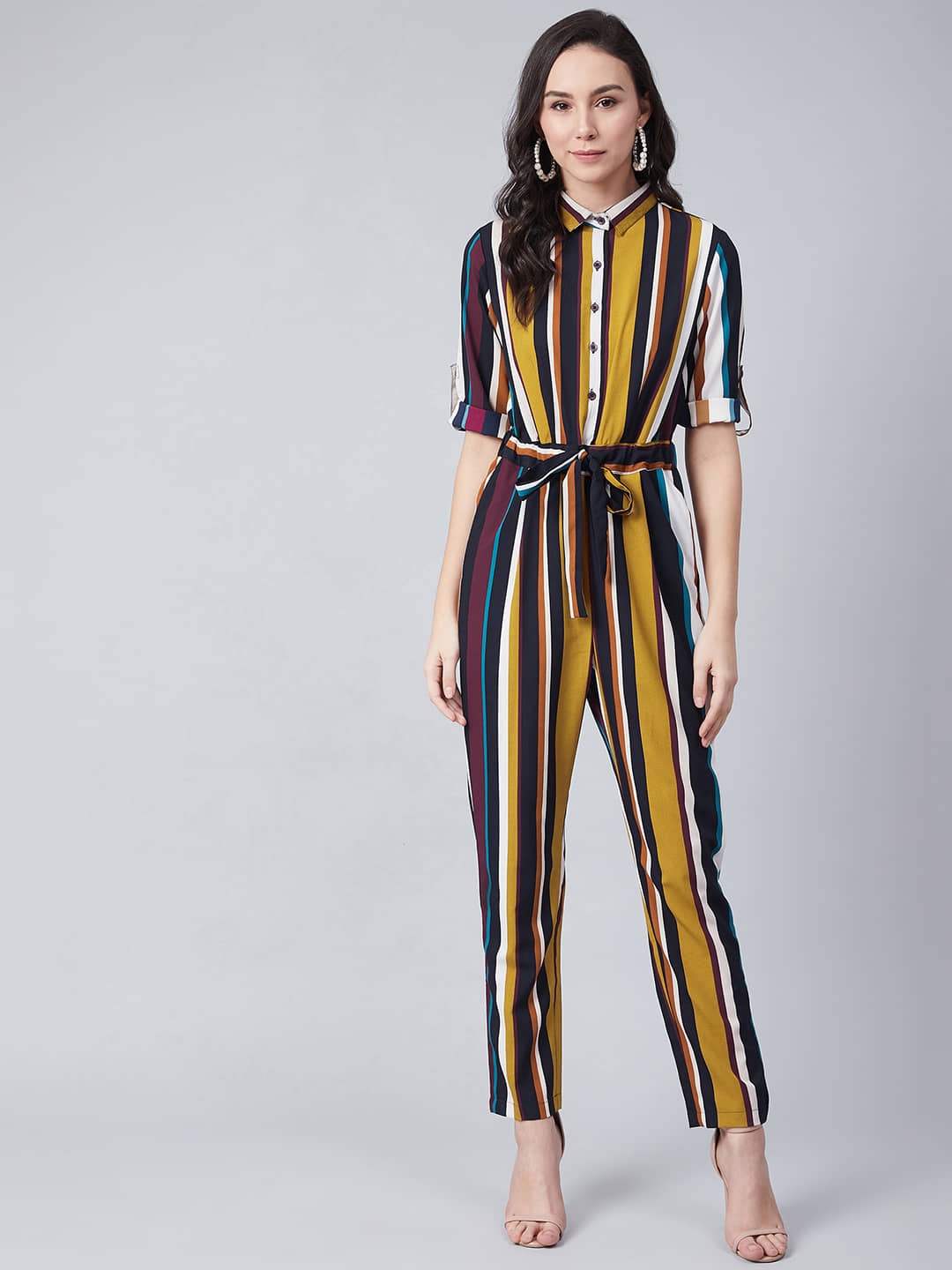 Rare - Multicolor Polyester Regular Fit Women's Jumpsuit ( Pack of 1 )