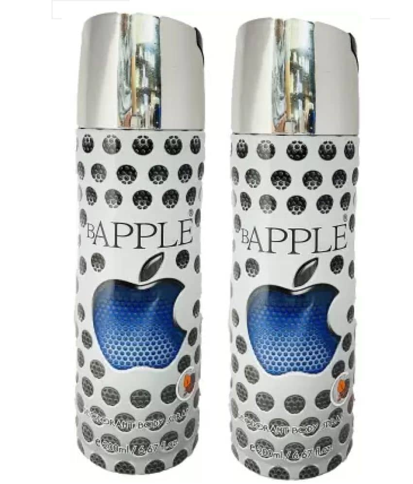 St Louis BAPPLE DEODORANT , 200ML EACH , PACK OF 2 Body Spray - For Men & Women