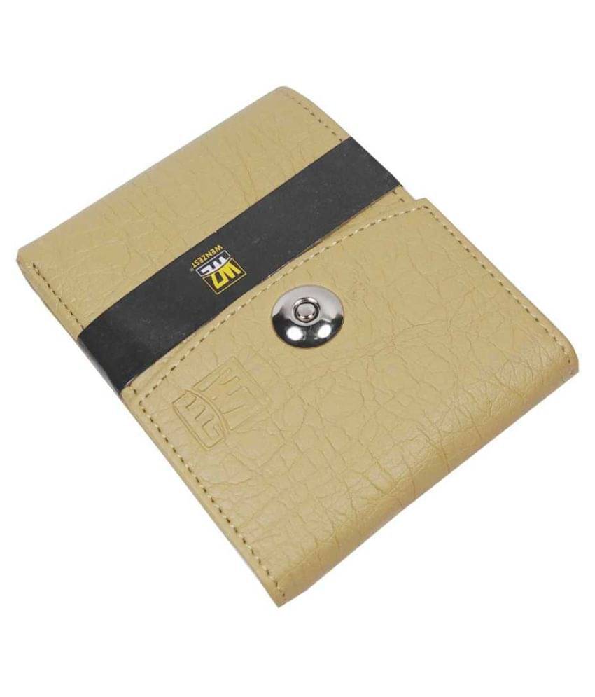     			WENZEST Leather Beige Formal Regular Wallet