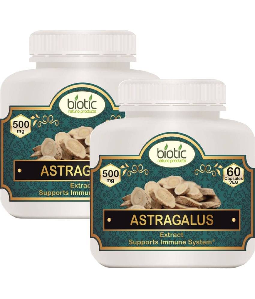 Biotic Astragalus Capsules 500mg Extract Capsule 120 no.s Pack of 2 Biotic Astragalus Capsules 500mg Extract Capsule 120 no.s Pack of 2
