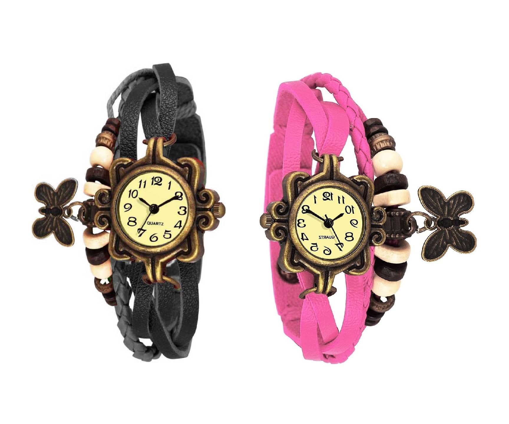 DECLASSE Leather Round Womens Watch
