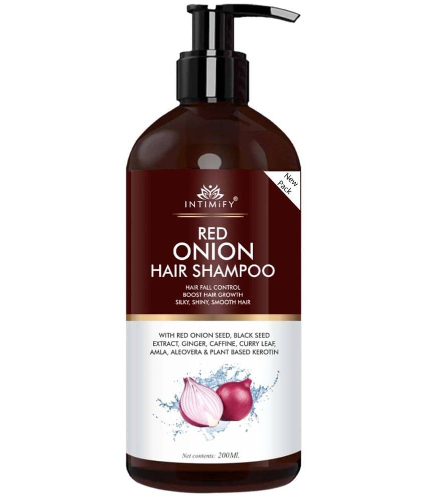 Intimify Onion Hair Shampoo for Hair Growth Hair Strength & To Reduce Hair Loss Shampoo 200 mL Intimify Onion Hair Shampoo for Hair Growth Hair Strength & To Reduce Hair Loss Shampoo 200 mL