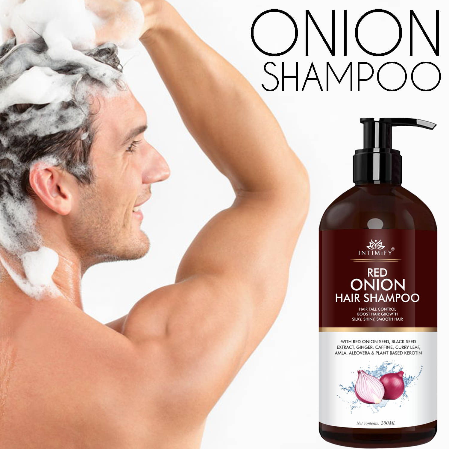     			Intimify Red Onion Hair Shampoo for Thick & Strong Hair & for Hair Growth Shampoo 200 mL