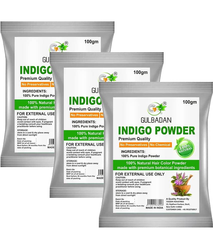 Lovelook Pure Organic Indigo Powder Organic Henna 100 g Pack of 3