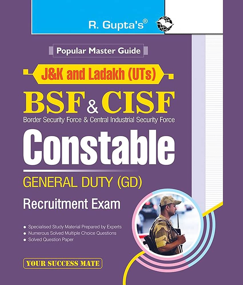 J&K and Ladakh (UTs) : BSF & CISF - Constable GD Recruitment Exam Guide - Stationery | Buy online on ZillyBuy