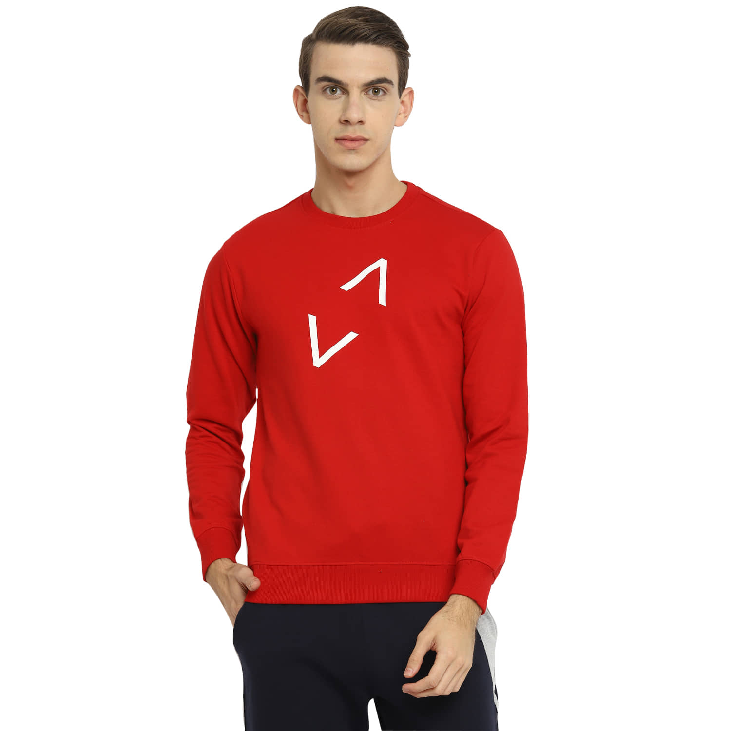 YUUKI Red Cotton Blend Fleece Sweatshirt Single Pack