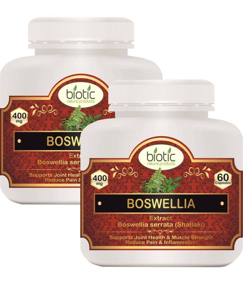 Biotic Boswellia Extract Capules - 400mg Capsule 120 no.s Pack of 2 Biotic Boswellia Extract Capules - 400mg Capsule 120 no.s Pack of 2