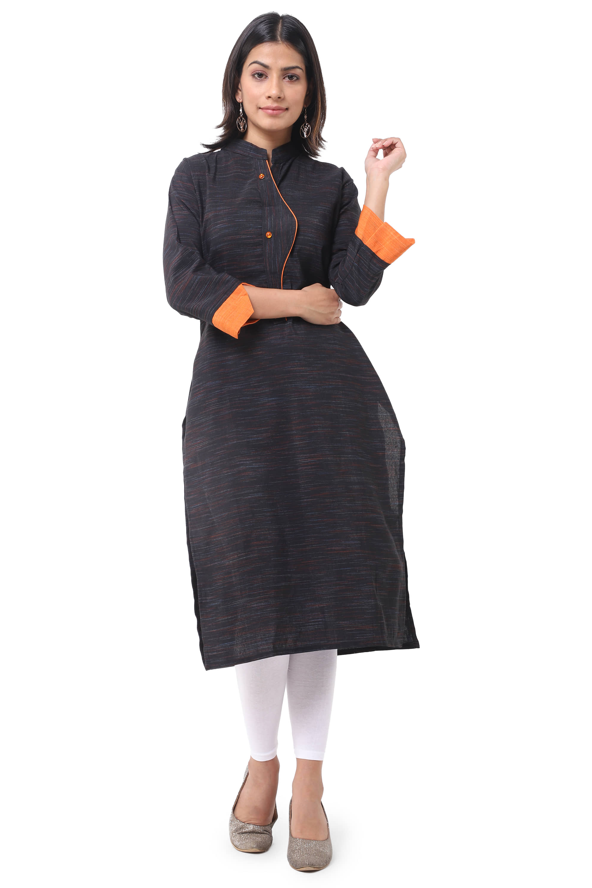 DESHBANDHU DBK - Black Cotton Women's Straight Kurti - Kurtis, Tunics | Buy online on ZillyBuy
