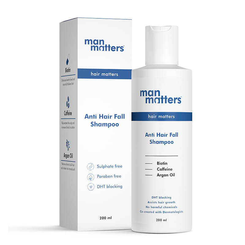 Man Matters Anti Hair Fall Shampoo for Men | DHT Blocker | Sulphate & Paraben Free (200 ml) Man Matters Anti Hair Fall Shampoo for Men | DHT Blocker | Sulphate & Paraben Free (200 ml)
