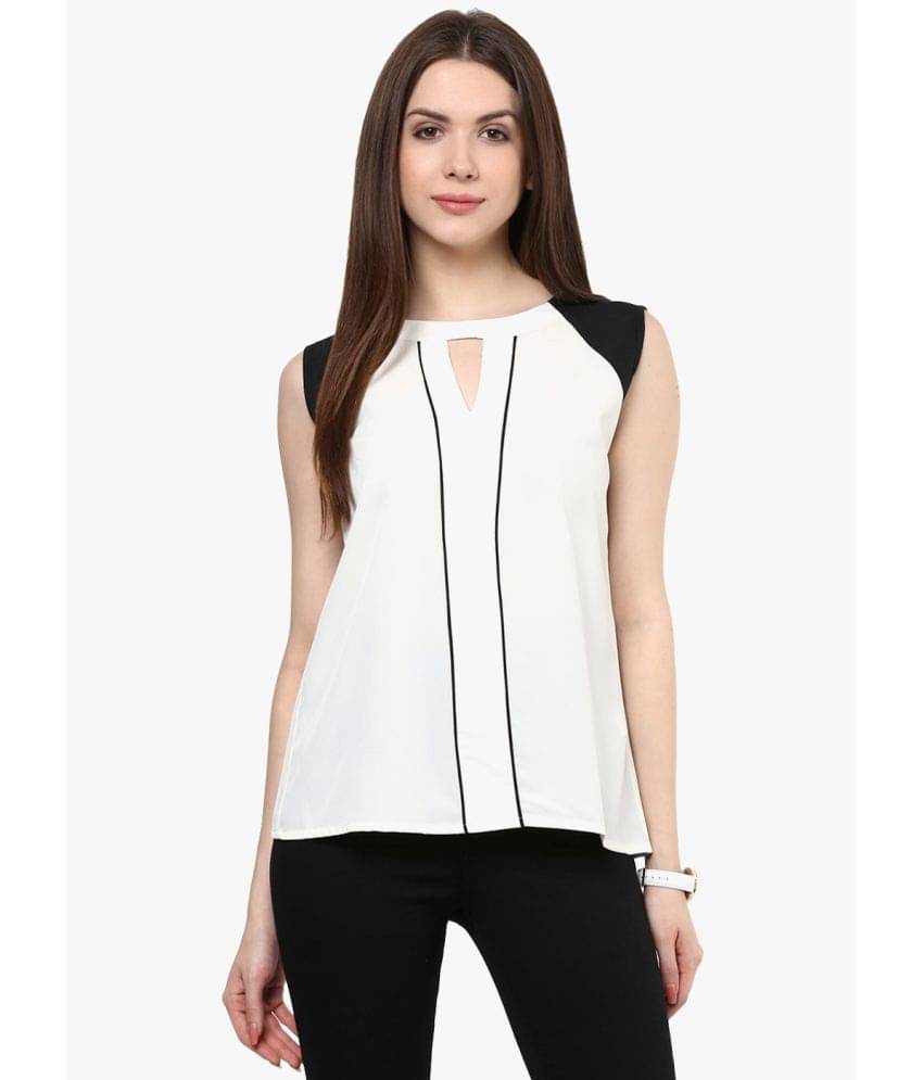     			Rare Women's Crepe Regular Top ( White )