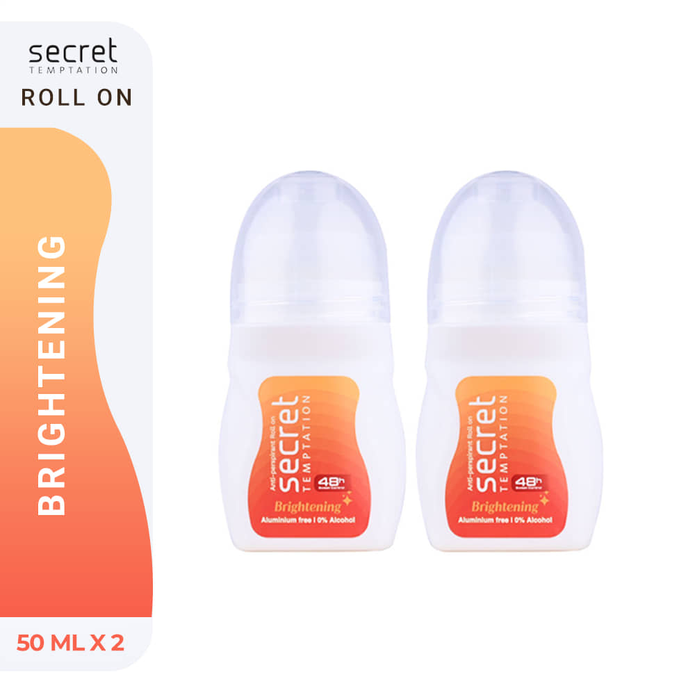 secret temptation Brightening Deodorant Roll-on - For Women (100 ml, Pack of 2)