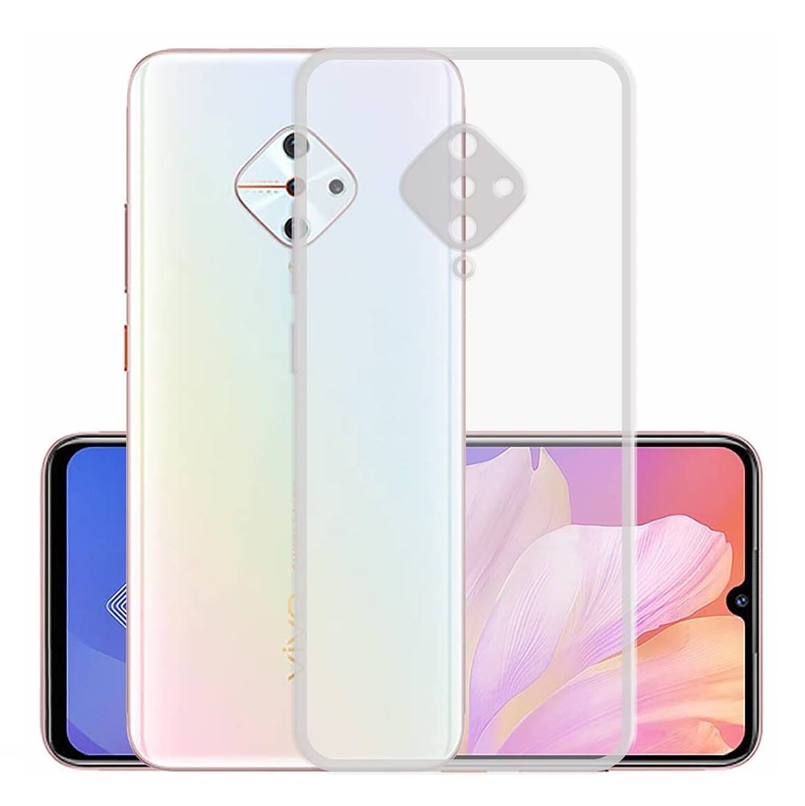     			Spectacular Ace Transparent Plain Cases For Vivo S1 Pro - Pack of 1
