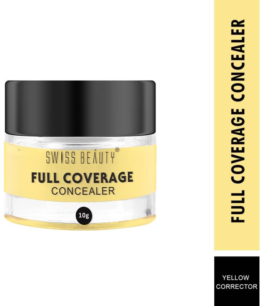 Swiss Beauty Full Coverage Creamy Concealer Cream Concealer Yellow Corrector Medium Pack of 2 10 mL Swiss Beauty Full Coverage Creamy Concealer Cream Concealer Yellow Corrector Medium Pack of 2 10 mL