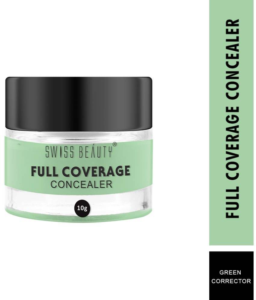 Swiss Beauty Full Coverage Creamy Concealer Cream Concealer Green Corrector Tan Pack of 2 10 mL     			Swiss Beauty Full Coverage Creamy Concealer Cream Concealer Green Corrector Tan Pack of 2 10 mL