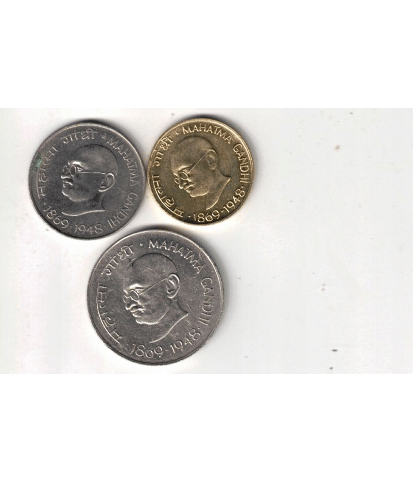     			3 PCS SET GANDHI 20 PAISA 50 PAISA AND 1RS AUNC XF CONDITION