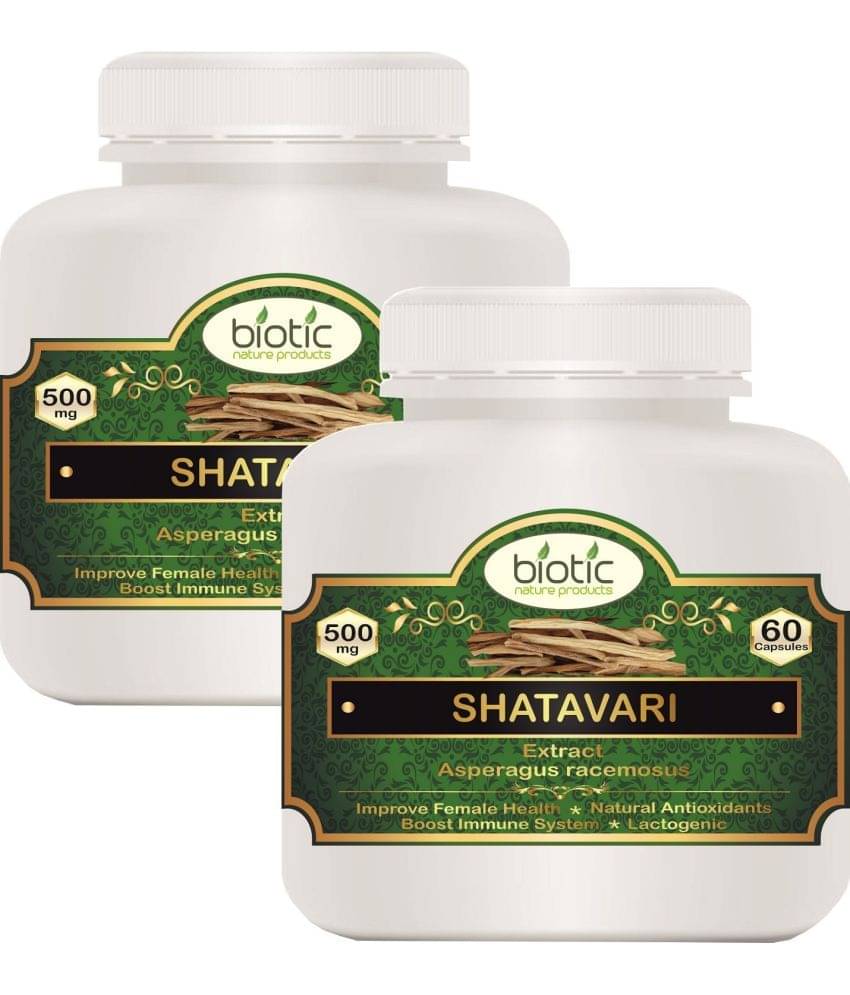 Biotic Shatavari Extract (Asparagus Racemosus) 500mg Capsule 120 no.s Pack of 2 Biotic Shatavari Extract (Asparagus Racemosus) 500mg Capsule 120 no.s Pack of 2