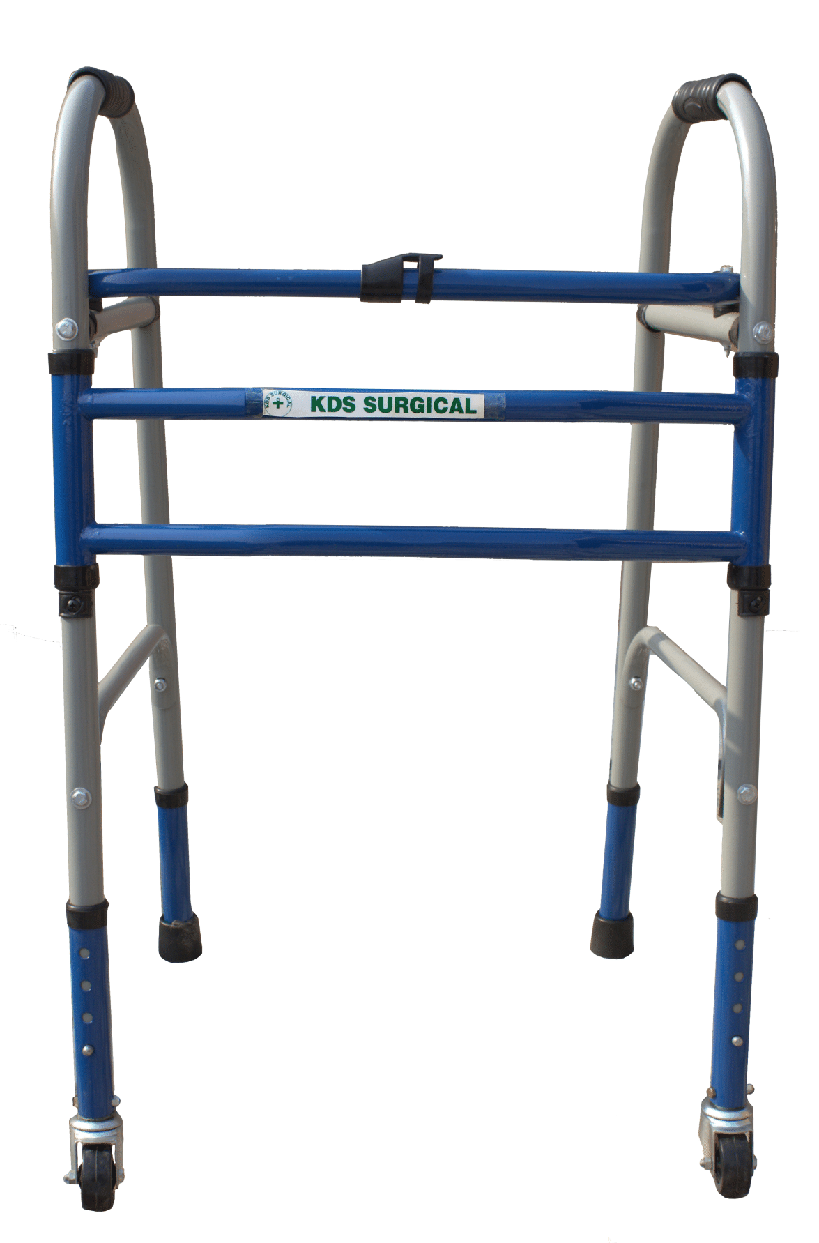 KDS SURGICAL Height Adjustable Foldable Wheel Walker Patient Walking Sticks KDS SURGICAL Height Adjustable Foldable Wheel Walker Patient Walking Sticks