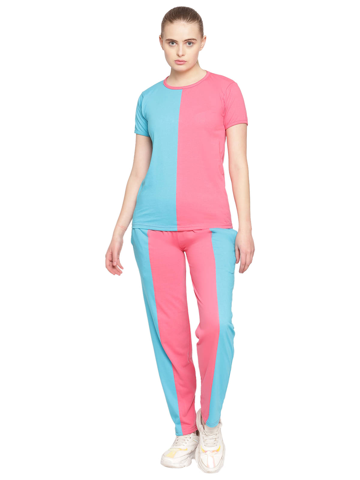     			Uzarus Cotton Nightsuit Sets - Blue Single