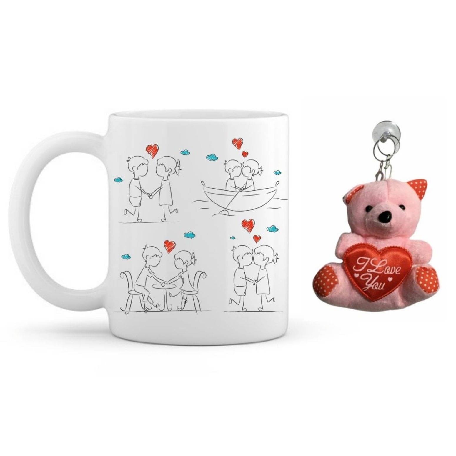 thriftkart Ceramic SKETC PRINTED MUG WITH TEDDY Gifting Mugs - Pack of 1 thriftkart Ceramic SKETC PRINTED MUG WITH TEDDY Gifting Mugs - Pack of 1