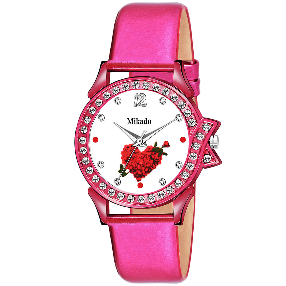     			Mikado Leather Round Womens Watch
