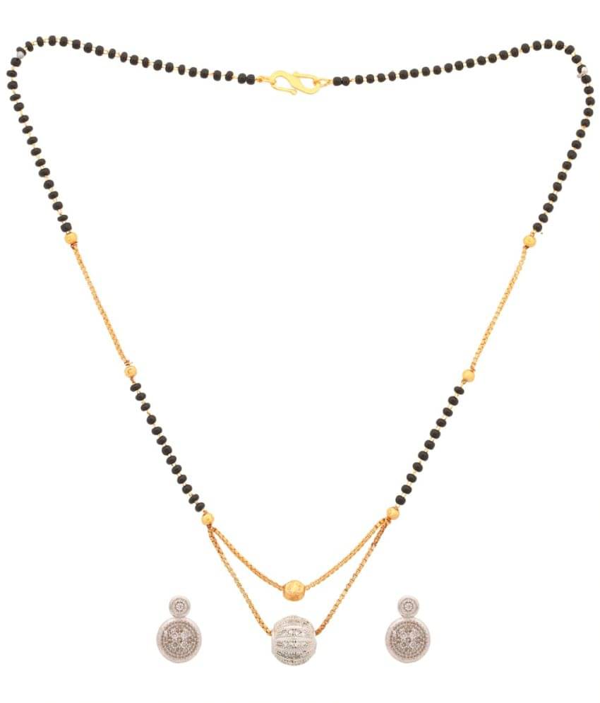 Pujvi Fashions Women pride Ad Single Ball Mangalsutra for womens Pujvi Fashions Women pride Ad Single Ball Mangalsutra for womens