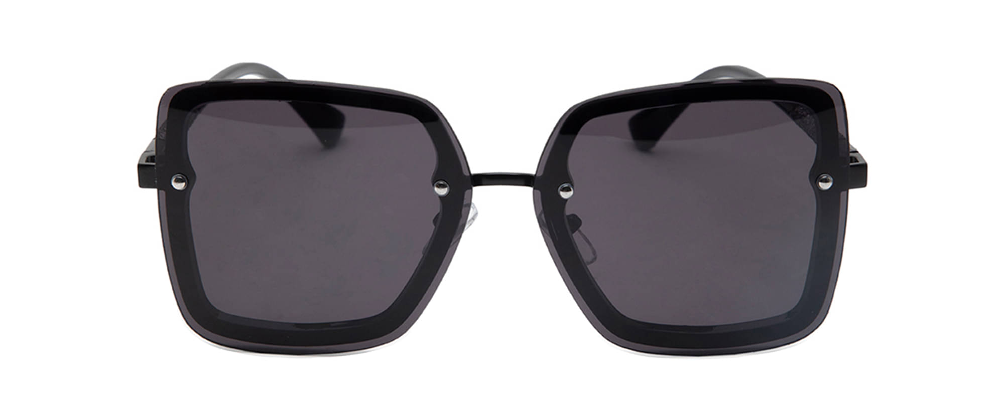     			YourSpex - Black Square Sunglasses Pack of 1
