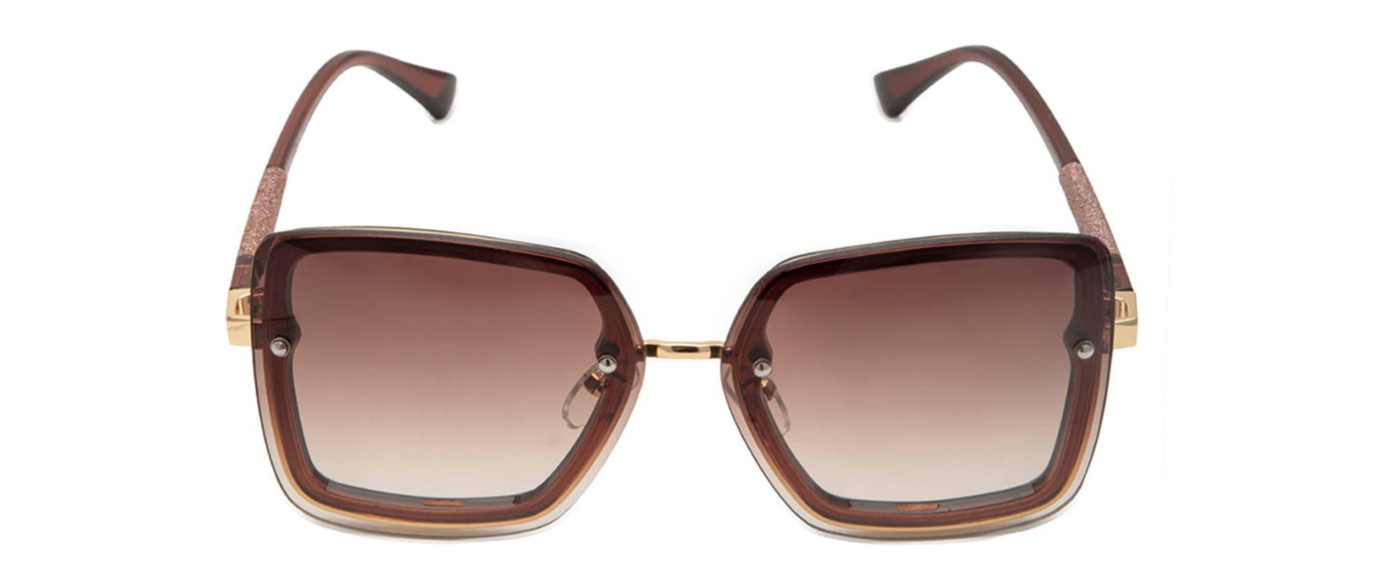     			YourSpex - Brown Square Sunglasses Pack of 1