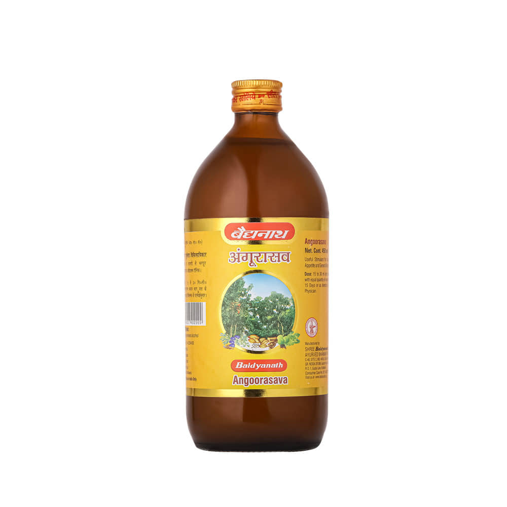 Baidyanath Angoorasava Useful for General Debility & Provides Strength and Stamina 450ml (Pack of 1)