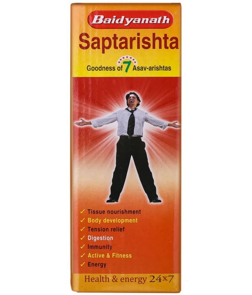 Baidyanath Saptarishta Helps in live long 450 ml (Pack of 1)
