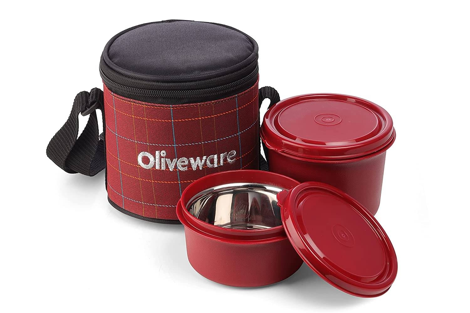     			Oliveware Cleo Stainless Steel Lunch Box 2 Container (Pack of 1)