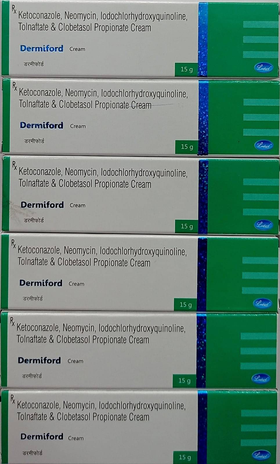     			DERMIFORD 15 GM ( PACK OF 6) Day Cream 90 gm Pack of 6