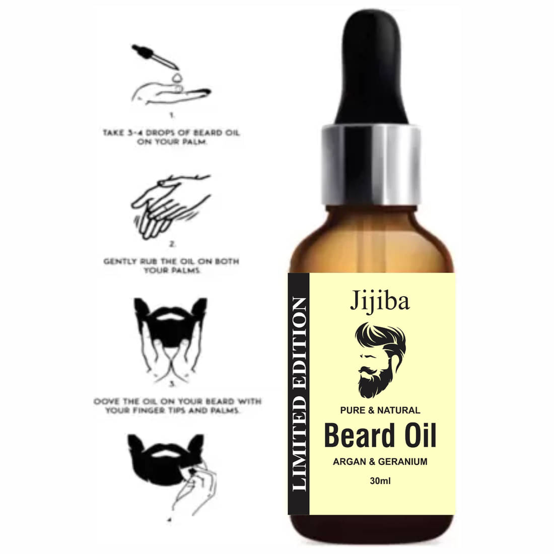     			Jijiba PowerFull Beard Oil for Men 30 ml
