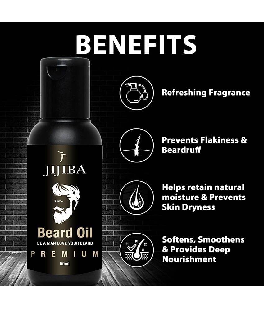 Jijiba Premium Beard Oil for Men 50 ml Pack of 2