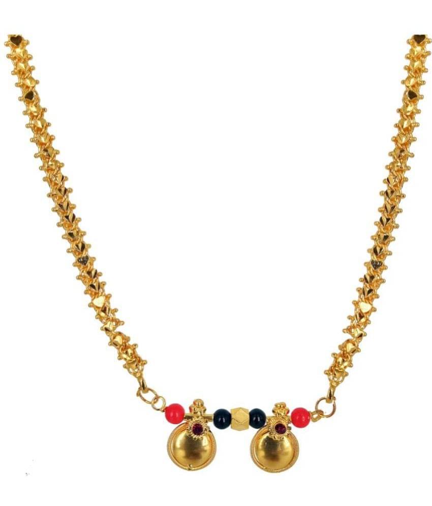     			KRIMO Gold Plated Letest & Designer VATI Mangalsutra For Women_100567